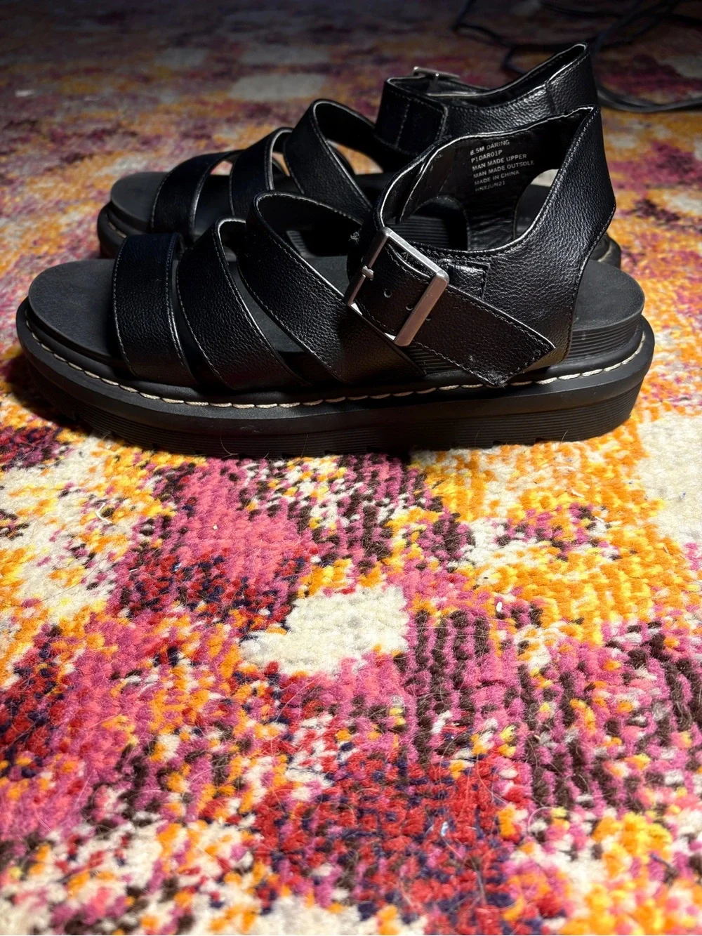 Sincerely Jules Daring Black Platform Gladiator Sandals – Women’s 8.5